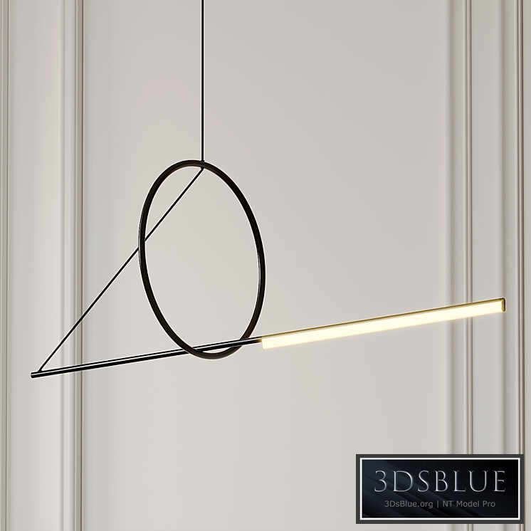 Cercle Et Trait Linear Suspension By CVL Luminaires