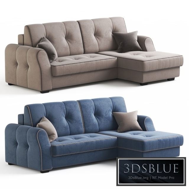 An Oscar corner sofa bed will become a center of attraction for the whole family. The visual perception is not deceiving: on soft seats and a wide ottoman you can comfortably curl up or just lean on your back - in any case, comfort is provided.