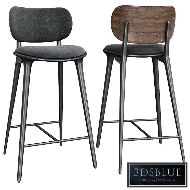 High Stool Backrest by Mater Design