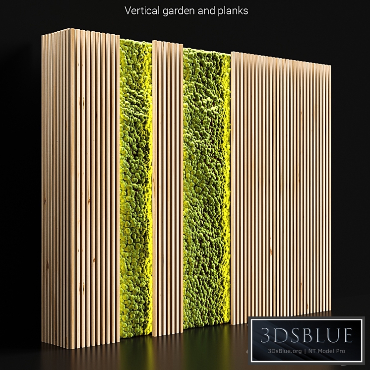 Vertical garden and planks 2