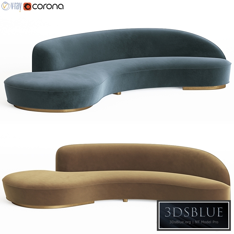 Vladimir Kagan Serpentine Sofa