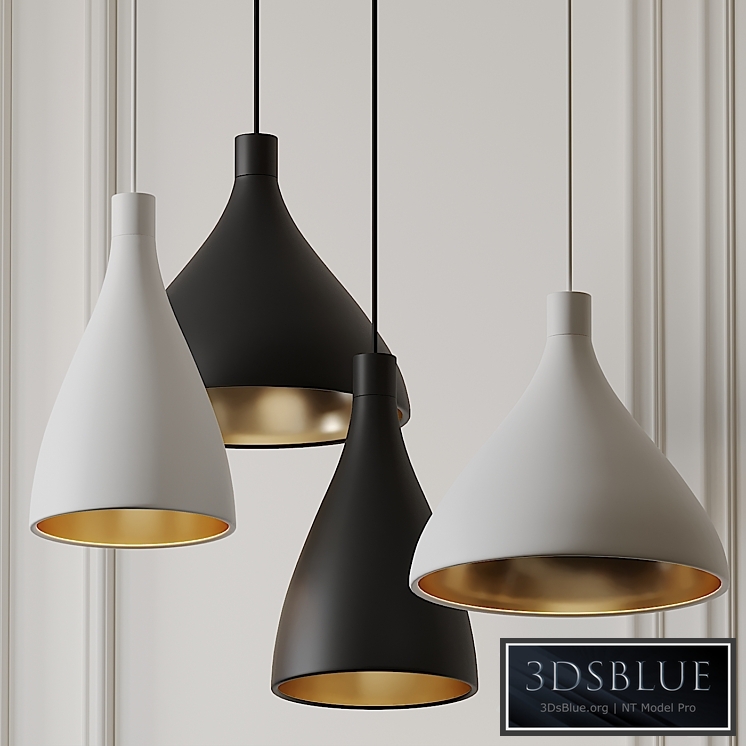 Swell Narrow and Medium Pendant Lights by Pablo Studio