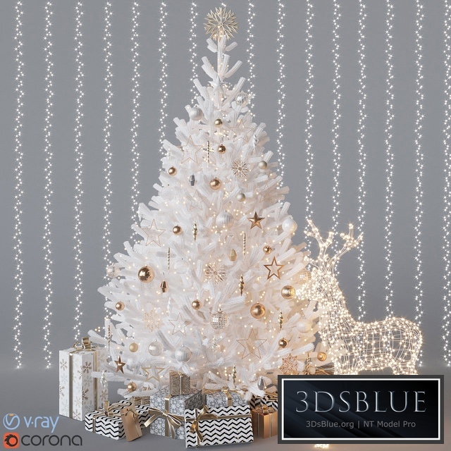 White christmas tree