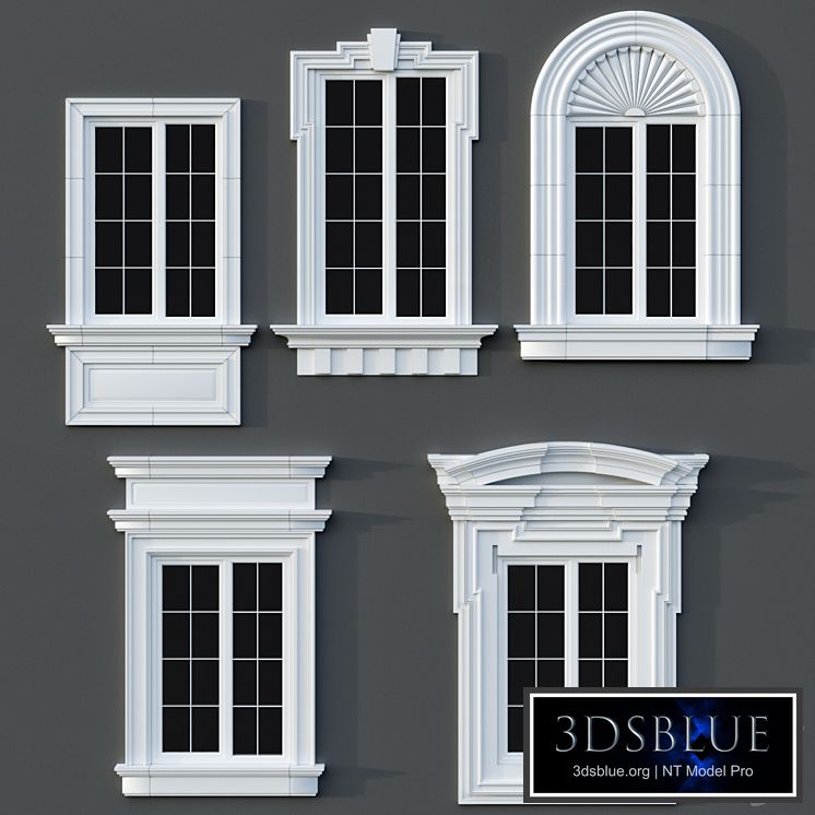 Windows in the style of modern classics 01