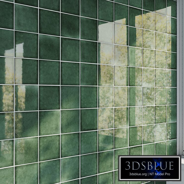 Ceramic tile set 09 - Green ceramic