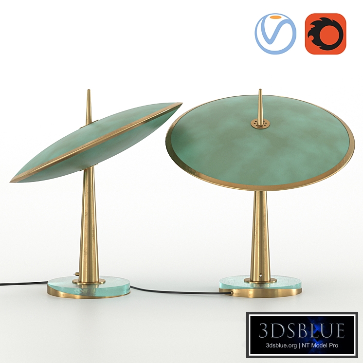 Max Ingrand Fontana Arte Disco Table Lamp