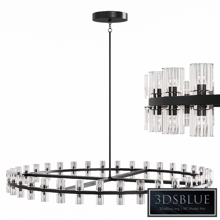 Restoration Hardware ARCACHON ROUND CHANDELIER 60 Black