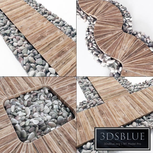 Pebble lawn flooring