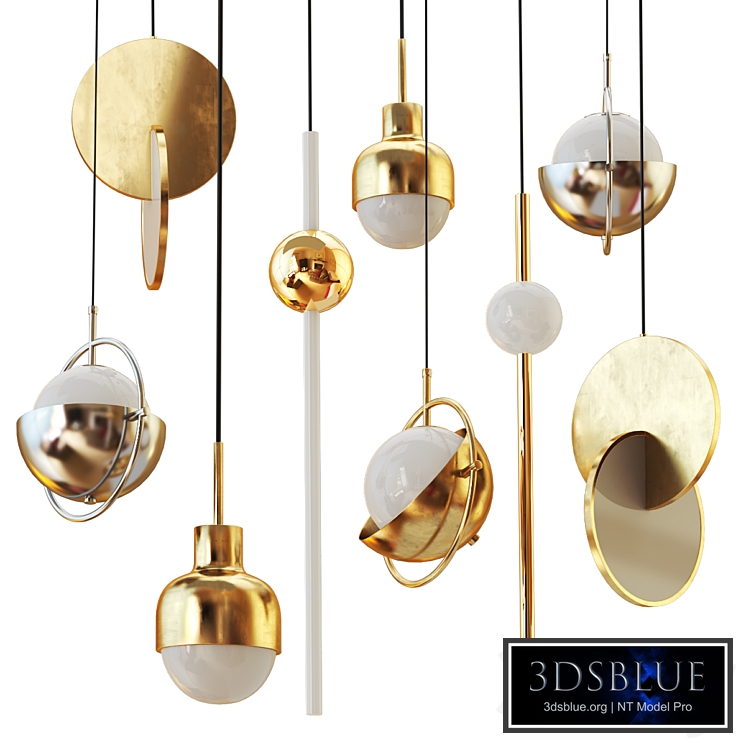 Collection of suspended chandeliers