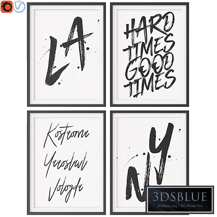 A set of paintings in the Scandinavian style 004