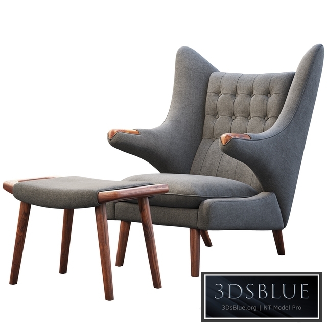 PP19 Papa Bear chair and ottoman