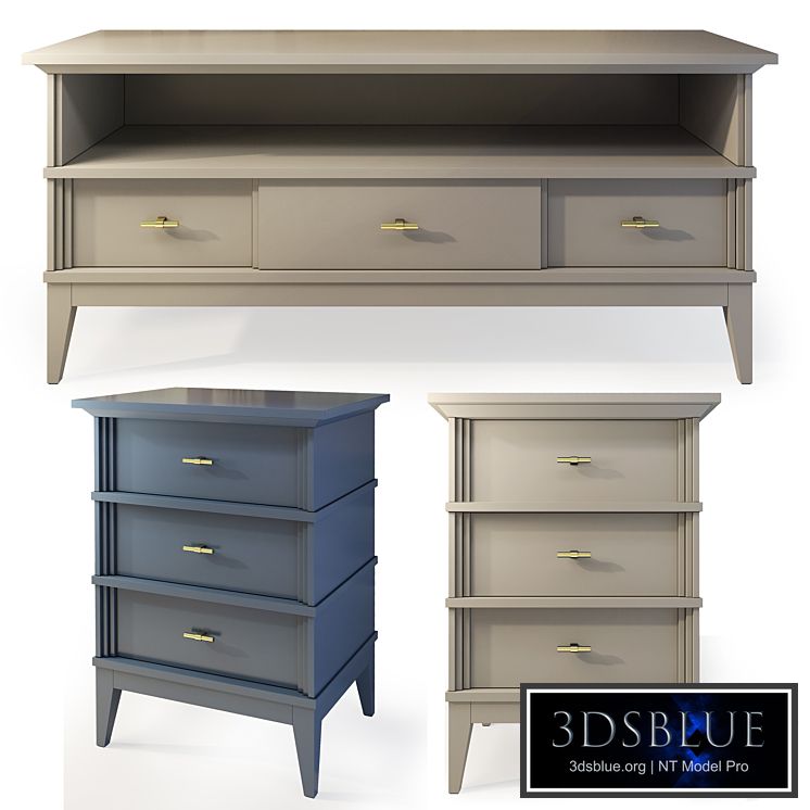 TV stand and Manhattan bedside table. TVstand, nightstand