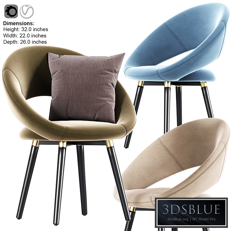 Modern Armchair With Pillow