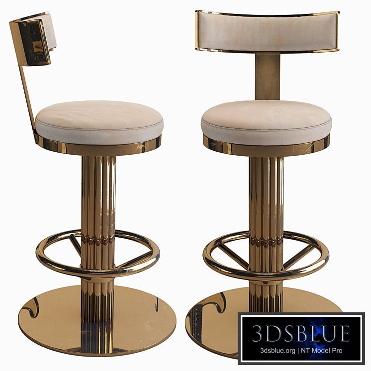 Oscar Swivel Gold Counter Chair