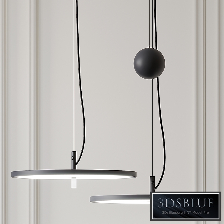 Blancowhite Pendant By Santa & Cole