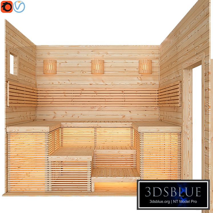 Sauna. The bathhouse. Steam room