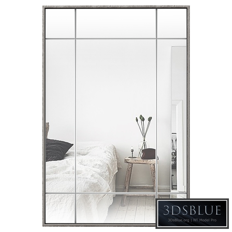 Cambon Metal Framed Geometric Beveled Wall Accent Mirror W001537489