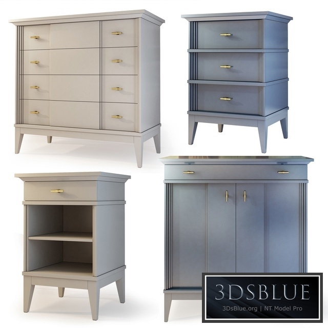 Chest and drawer Manhattan. Dresser, nightstand