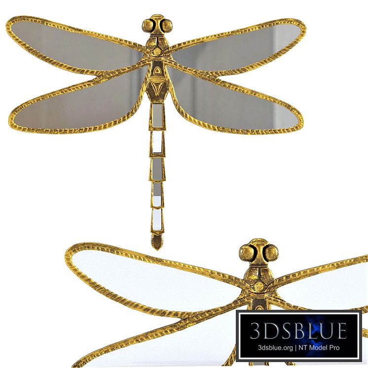 Wall Decoration Dragonfly Mirror