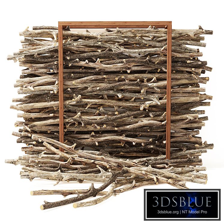 Firewood branch old decor