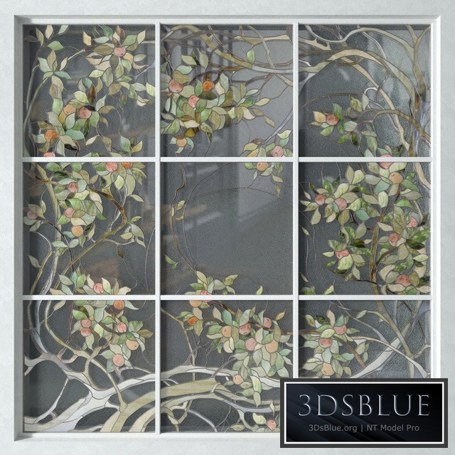 Stained Glass Apple Tree