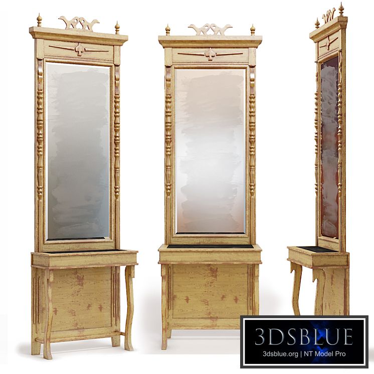 Antique console mirror