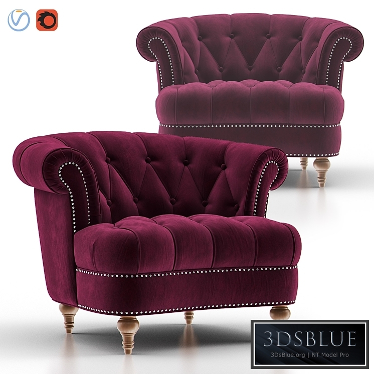 LA ROSA TUFTED Accent Armchair