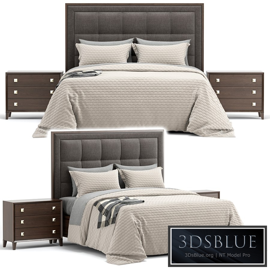 Lexington st Tropez Upholstered Panel Bed