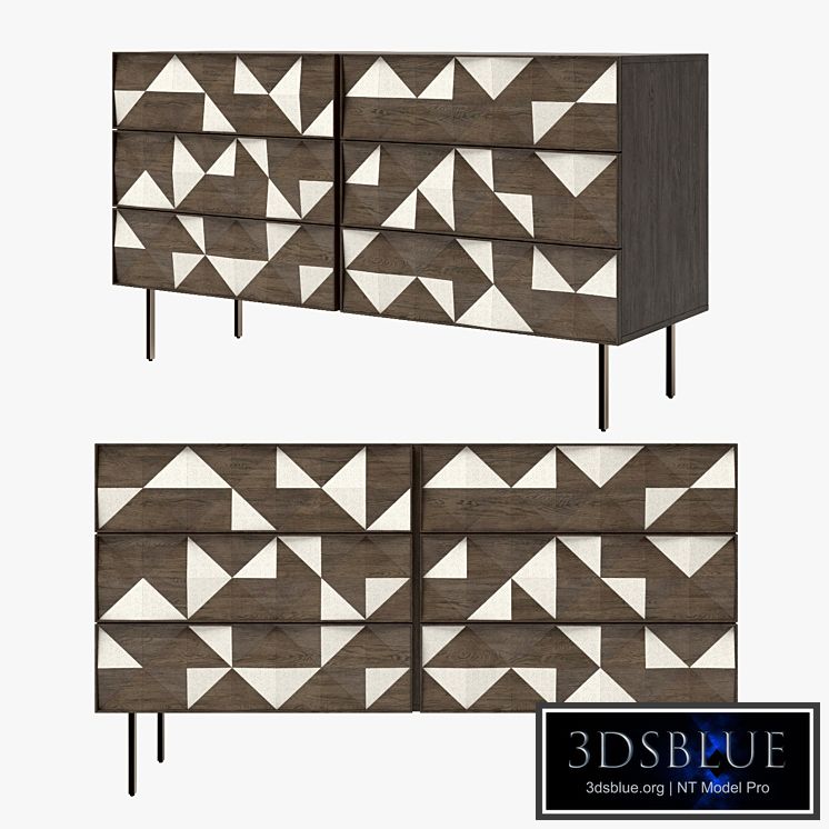 West Elm / Diamond Rhombus 6-Drawer Dresser