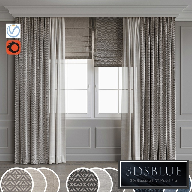 Portiere in a modern stele 8