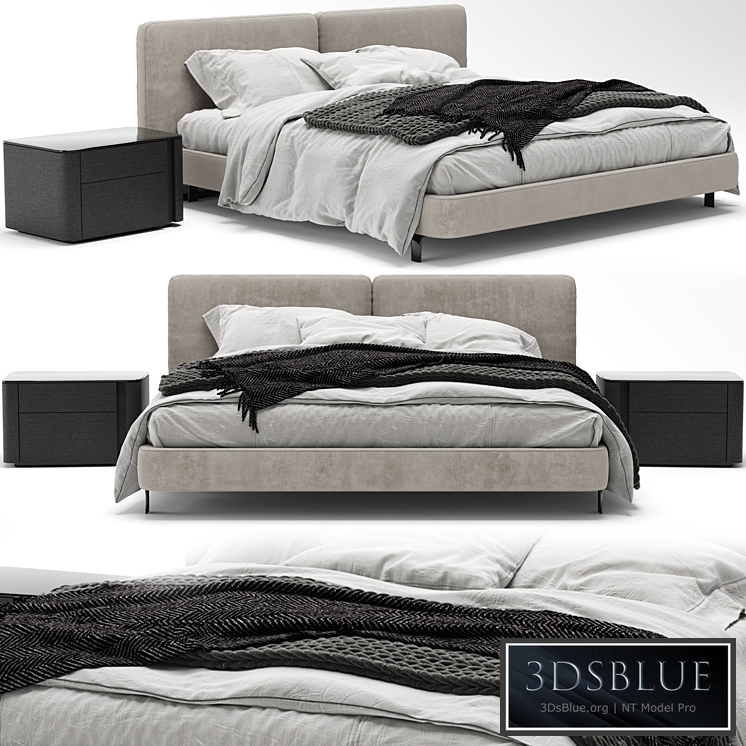 Minotti tatlin cover bed