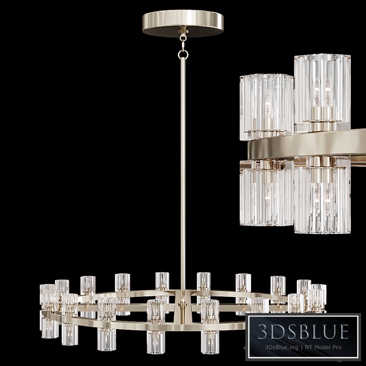 Restoration Hardware ARCACHON ROUND CHANDELIER 36 Nickel