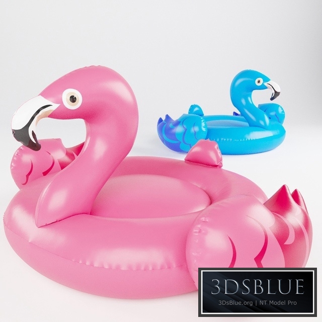 Swimming Flamingo