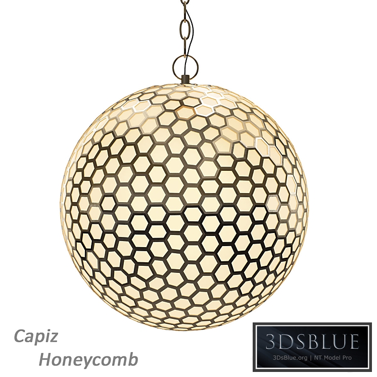 Capiz Honeycomb Chandelier
