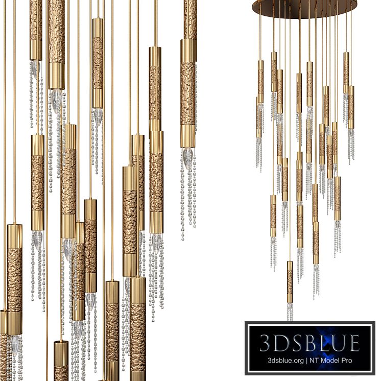 Nodes 8 Light Linear Chandelier