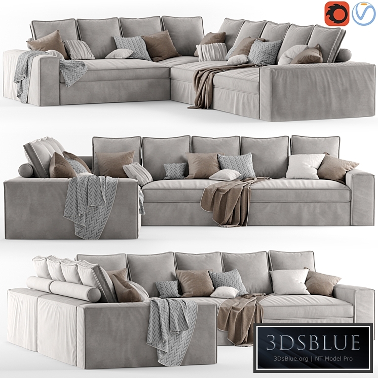 Corner sofa Alberta Salotti Santorini