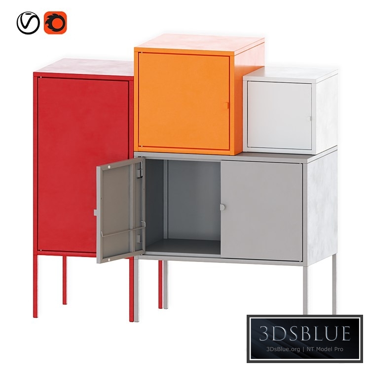 IKEA LIXHULT storage combination