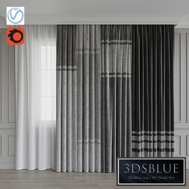 Set of portieres 31. Gray scale