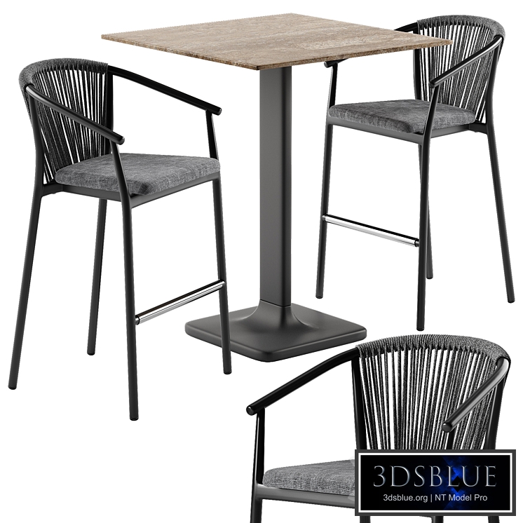 Varaschin Smart stool Plinto table set