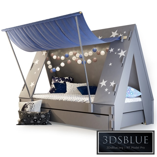 Children&#39;s bed tent / awning. TENTE by Mathy by Bols