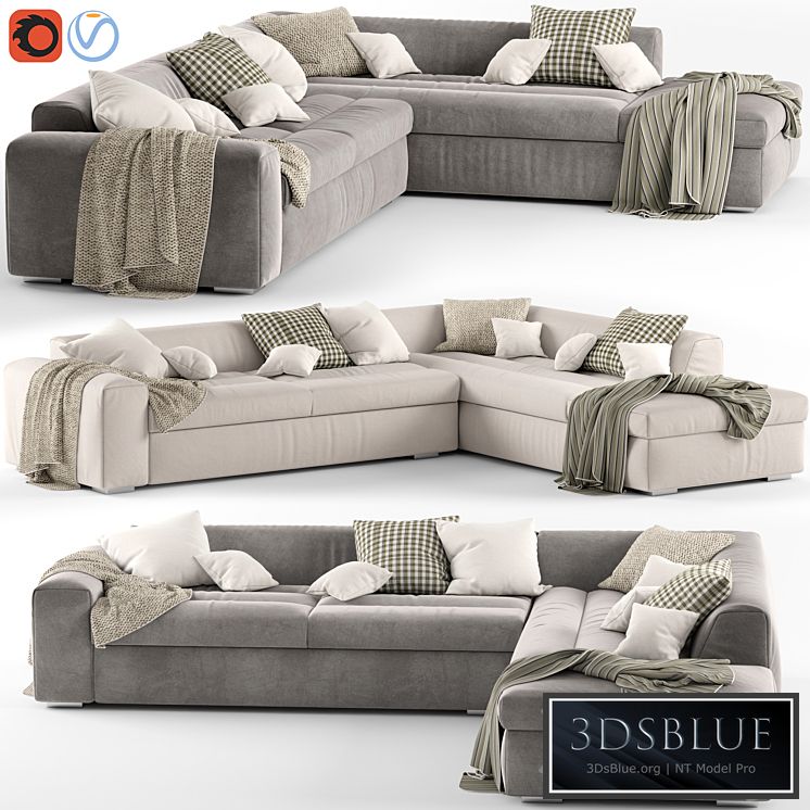 Corner sofa Biba Salotti Brad