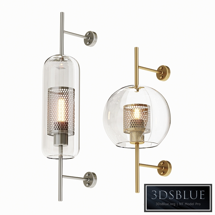 Chiswick glass wall light