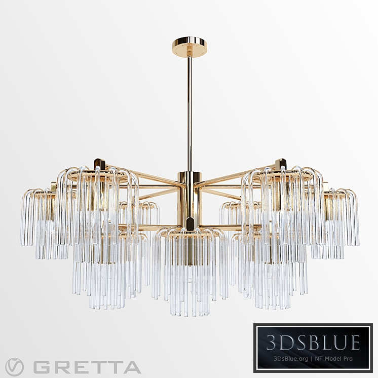Gretta 12-LIGHT Sputnik modern-linear-chandelier