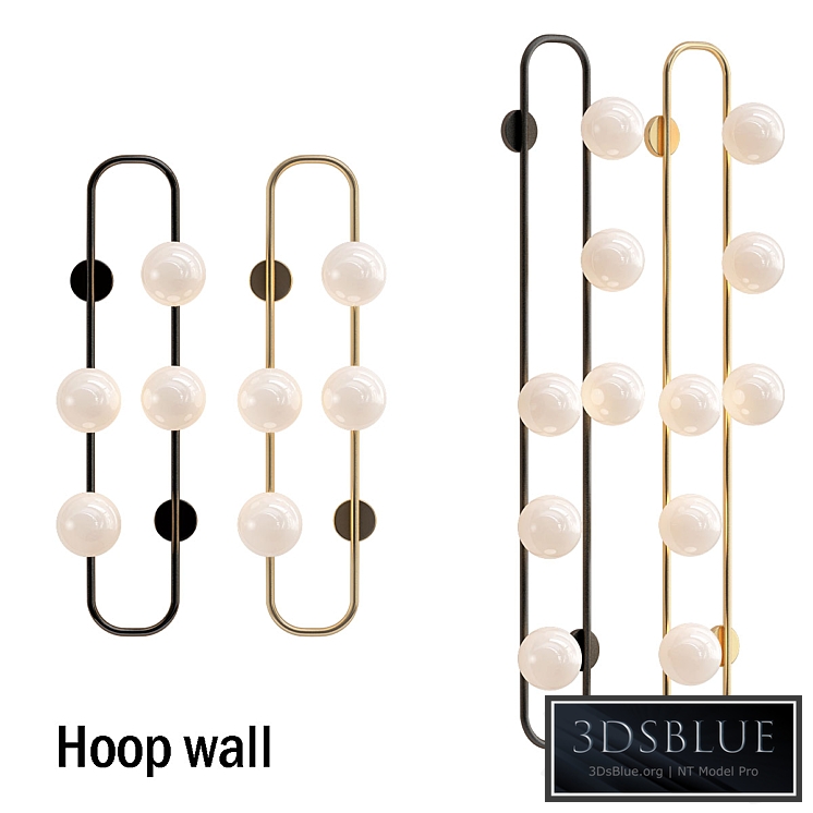 Hoop wall lamp