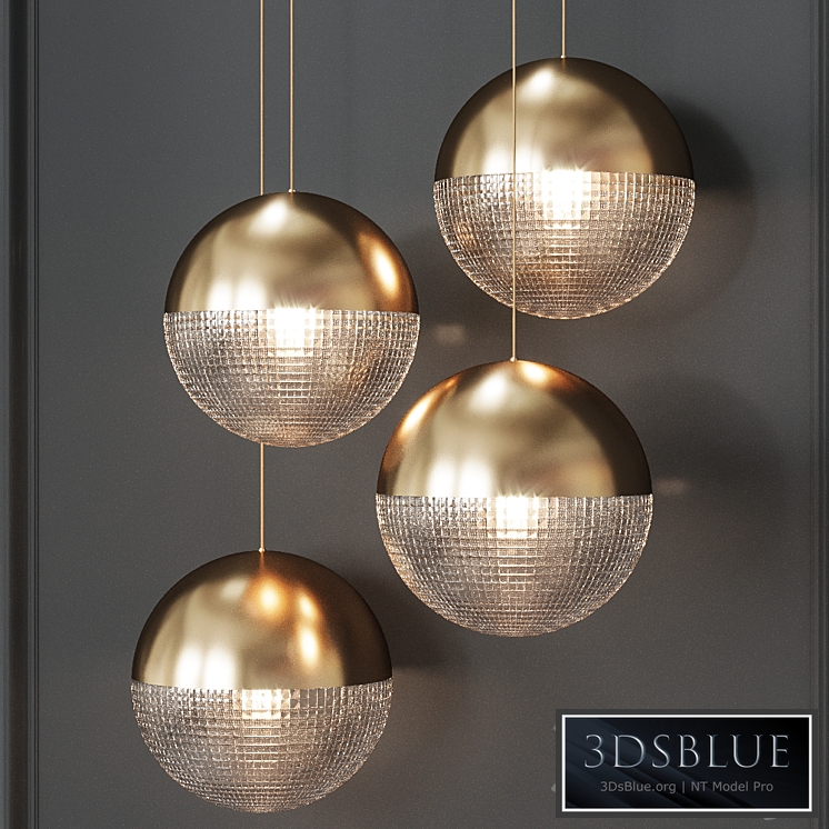 Pendant lamp Lee Broom LENS FLAIR PENDANT LIGHT Brass