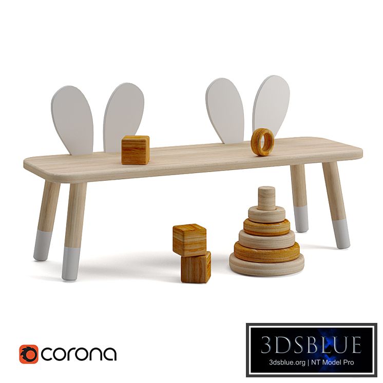 Zara Home Rabbit Kids Bench