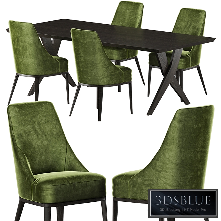 Softhouse Crossing table, Softhouse Flavia chair