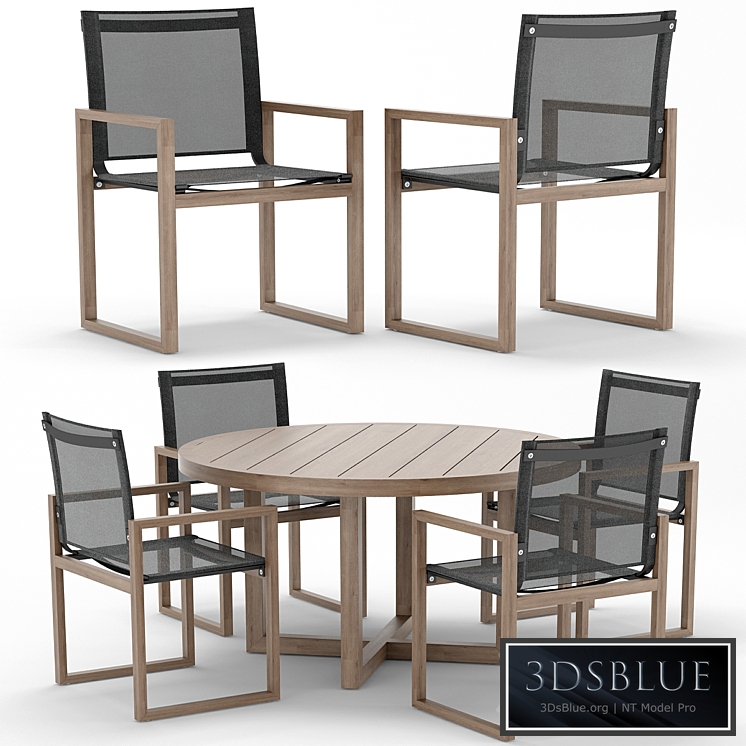 RH Outdoor Aegean round table-chair