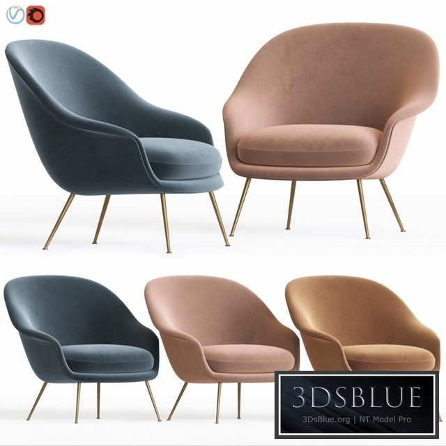 Bat Lounge Chair By Gubi