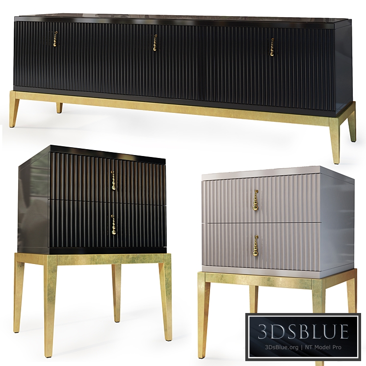 Chest / TV stand and Sidney bedside table. Nightstand, tv stand by Cavio Casa